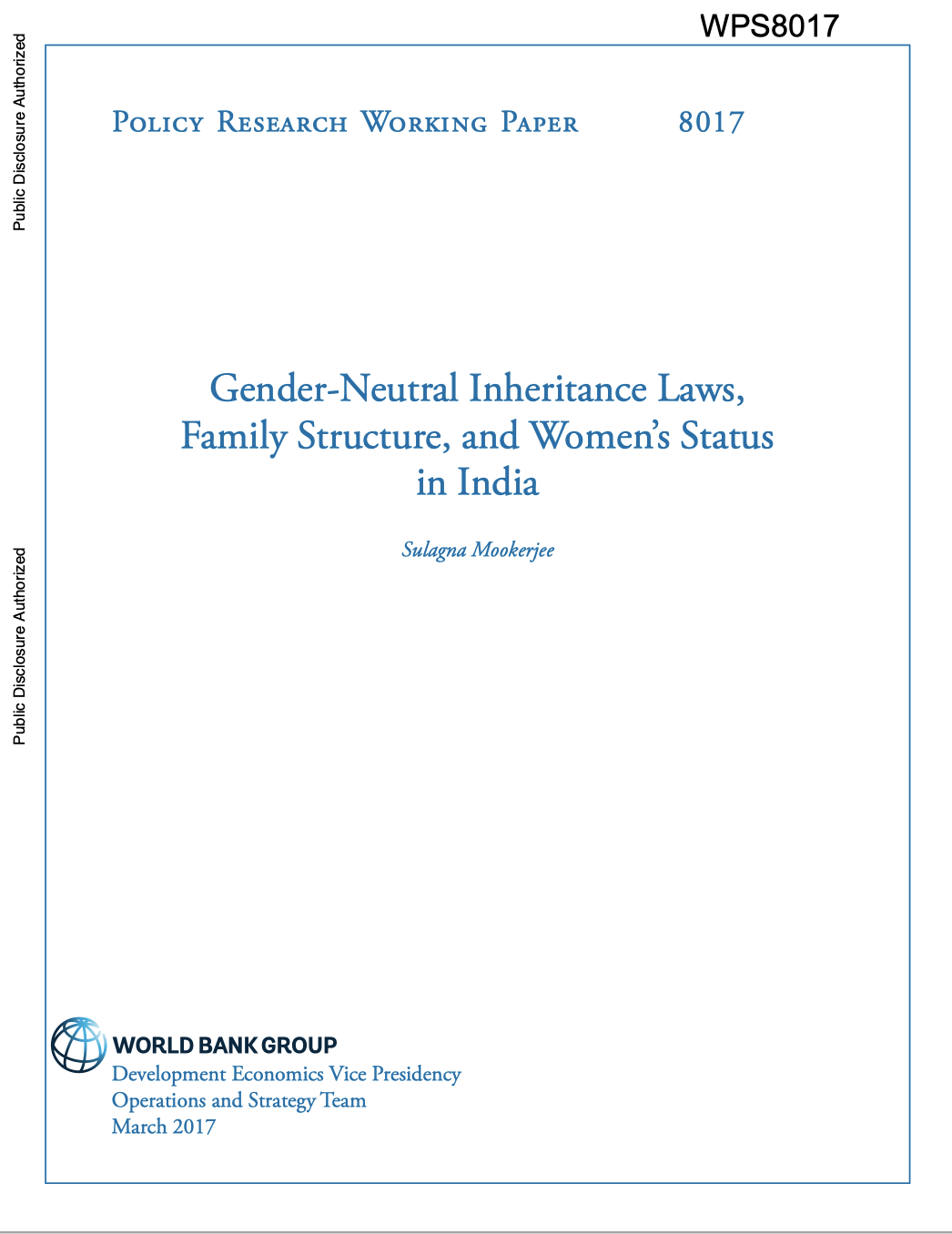 Gender-neutral Inheritance Laws, Family Structure, And Womenâ€™s Status In India